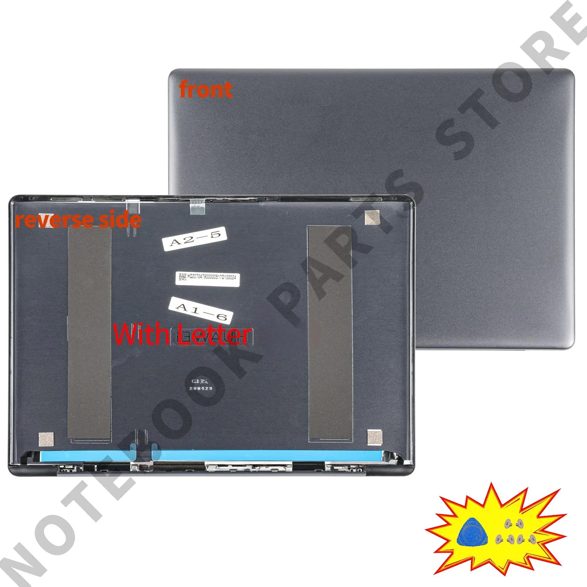 PC Parts For Matebook 13 WRT-W29 W29L WRTB-WFE9L HN-W19R W19L Laptop Lid Top Case PalmRest Bottom Hinges Gray 13.3inch