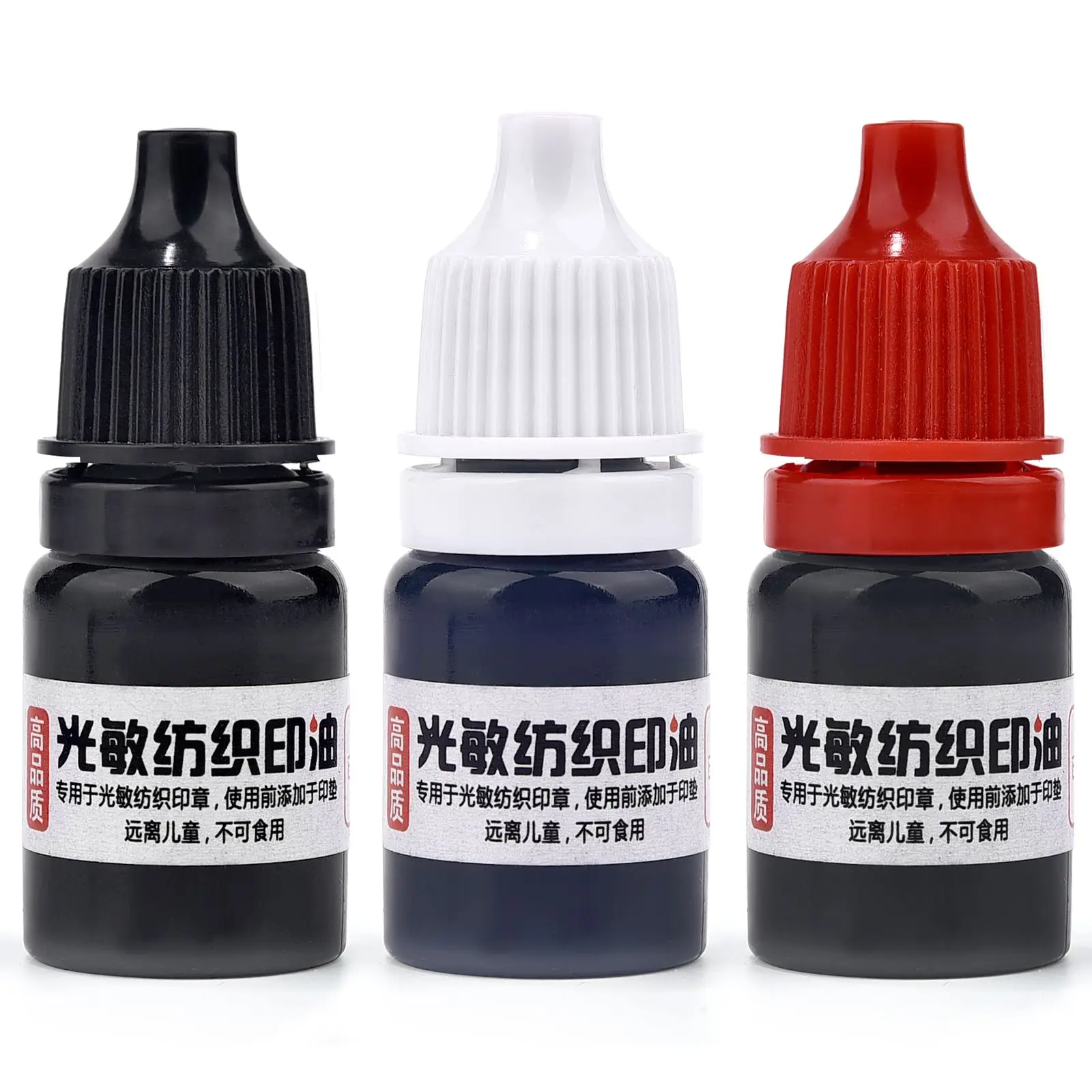 5/10ml Bottle DIY Fabric Textile Seal Stamp Printing Oil Refill Ink Photosensitive For Clothes Stamp Wood Metal Paper