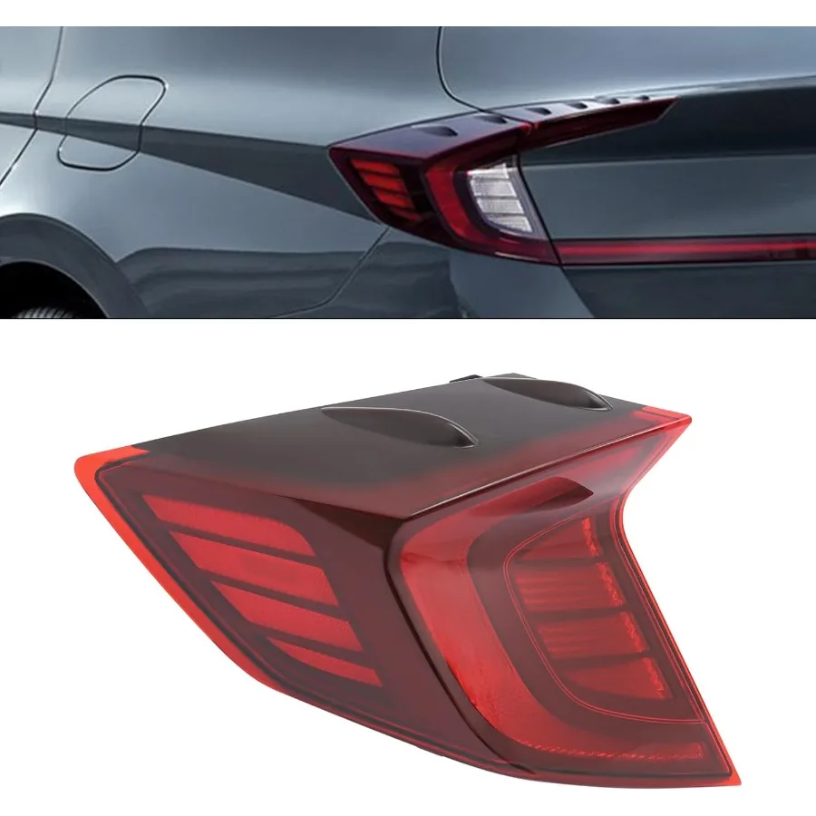 

LED Tail Light Assembly for 20202022 Hyundai Sonata SE SEL with Enhanced LED Brake Light Rear Lamps Left Driver Side and Right