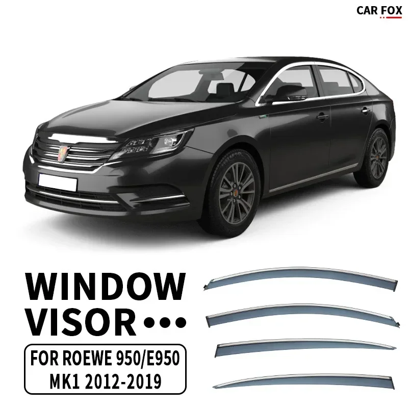 Fit for 2012-2019 ROEWE 950 Window visor Car Sun Rain Guard Vent Shade Deflector Wind Weathershield Moulding Trim