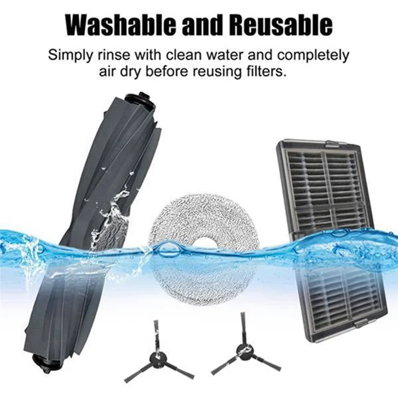 

INLIG-For Dreame Mova P50 Pro Ultra Vacuum Cleaner Parts Main Side Brush Hepa Filter Mop Cloths Dust Bag