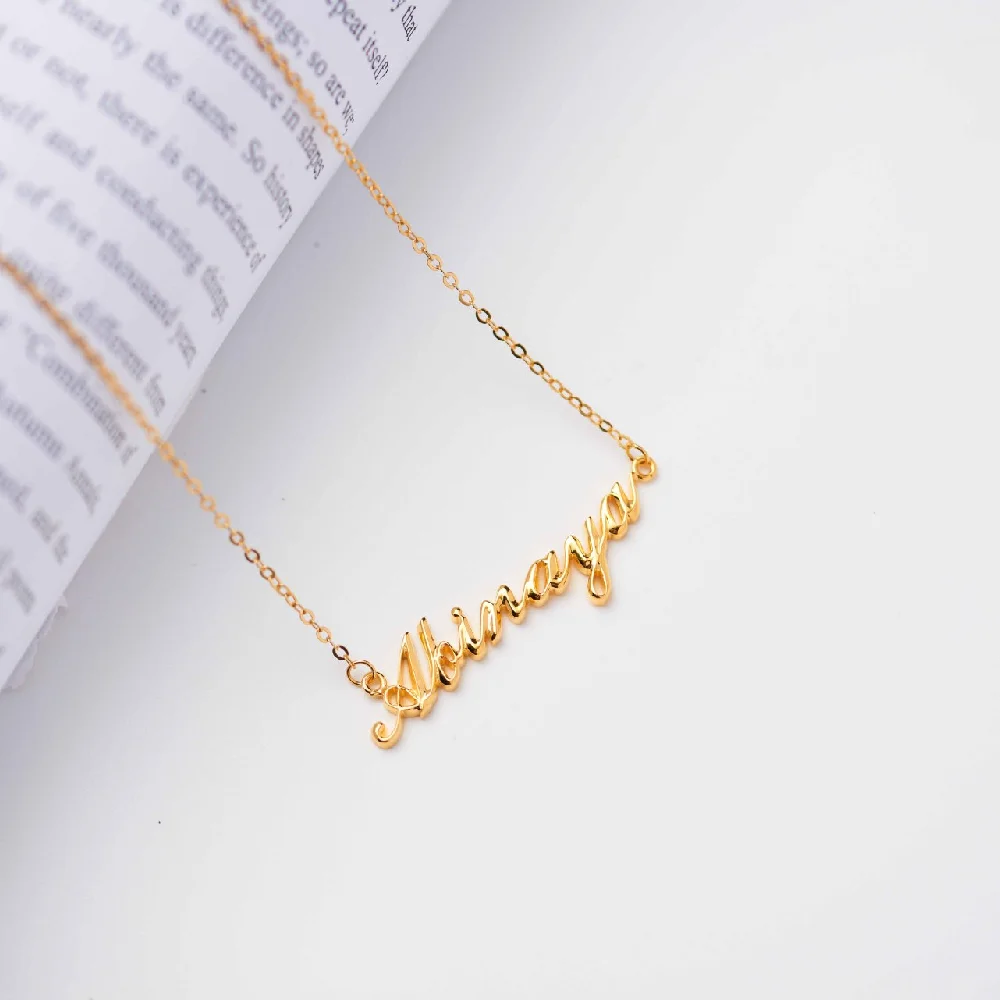 Luxury Personalize 925 Sterling Silver Clavicle Chain Custom Name Letter Necklace Women Birthday Gifts Party Fine Jewelry