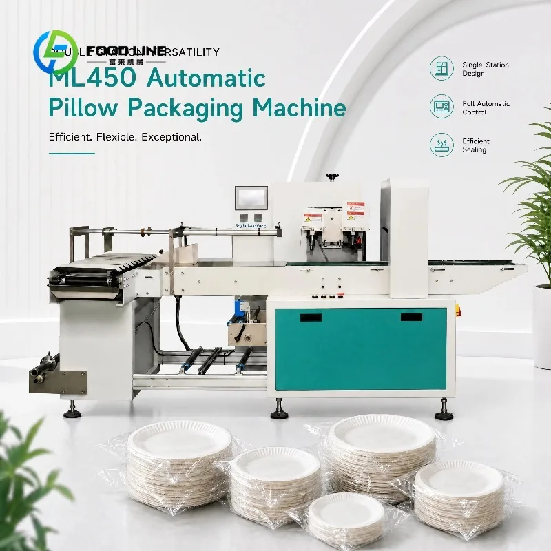 Customized High Efficiency Automatic Pillow Packaging Machine Horizontal Flow Wrapper for Food and Daily Commodity