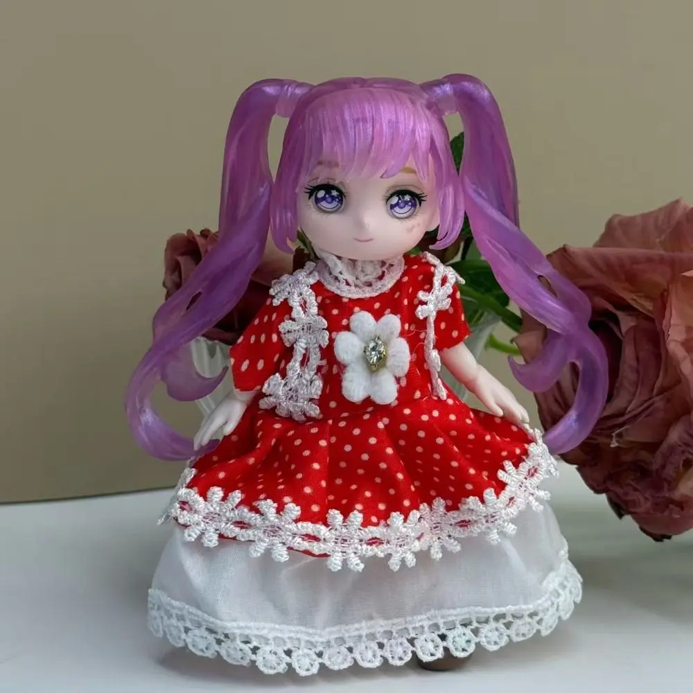 13 cm Höhe Puppenkörper Nackte Puppe Sphärische Gelenke BJD Figur Multi Gelenke Cartoon Manga Gesicht Beweglicher Körper 4 Zoll Puppe