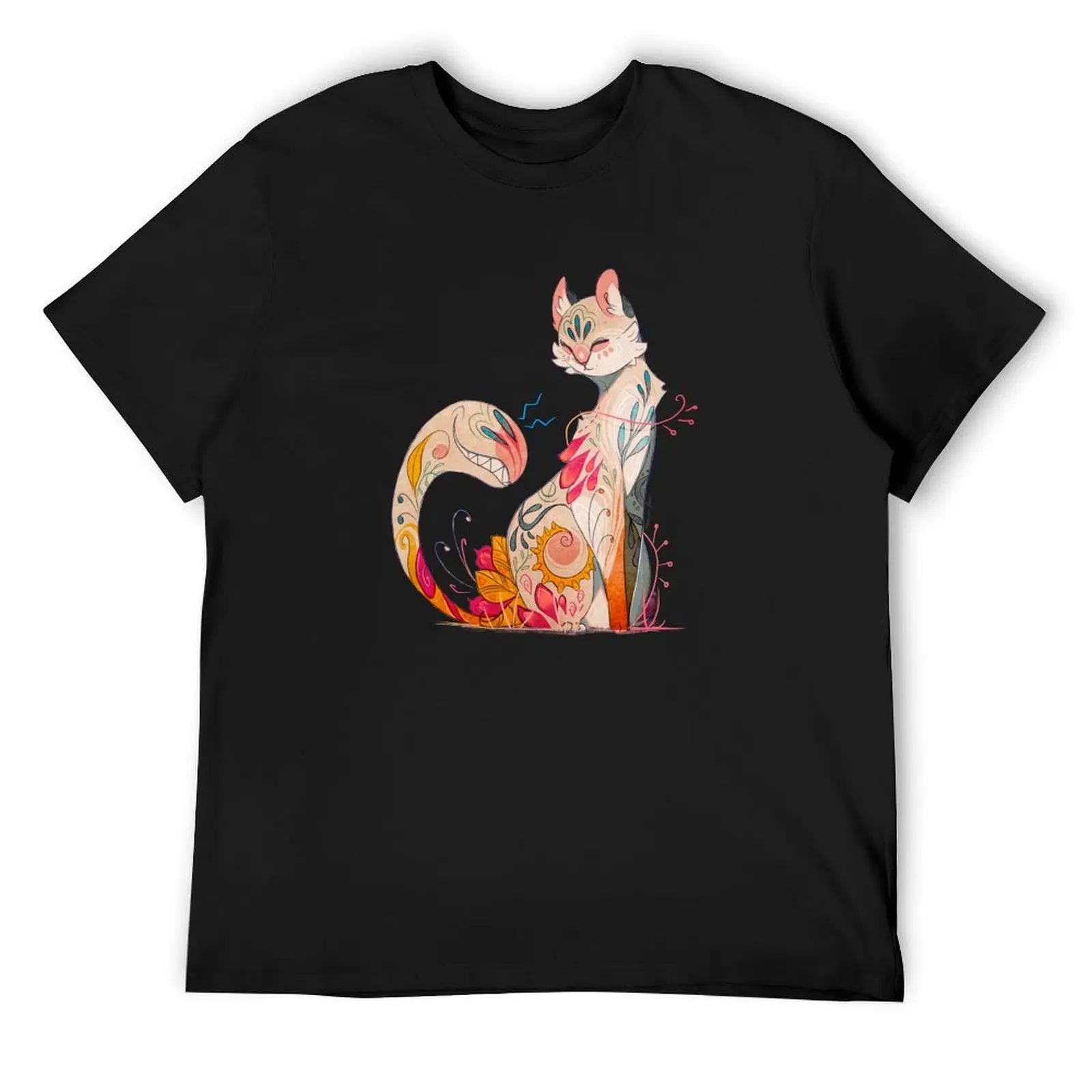 

Venus Fly Cat T-Shirt heavyweights oversizeds blue archive mens graphic t-shirts