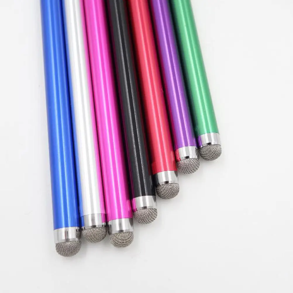 

3 шт., конденсаторная ручка, проводящая тканевая головка для планшетов, ноутбуков, естественное письмо, ощущение быстрой взаимодействия, черный, серебристый, синий