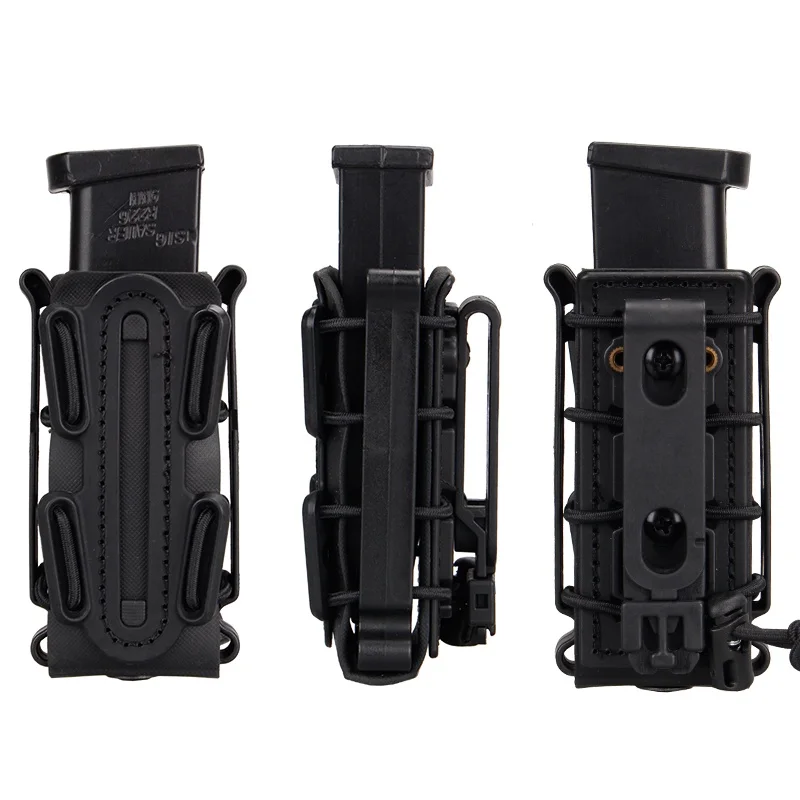 

Tactical 9mm Fastmag Soft Shell Magazine Pouch Holster Hunting Airsoft Waist Belt Clip Holder Molle Mag Carrier Pouches