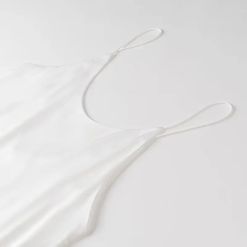 JNLEAOG 秋の新女性のファッションサテン二重層ストラップドレスエレガントなスタイルナチュラルウエストポリエステル繊維ストレートスカート