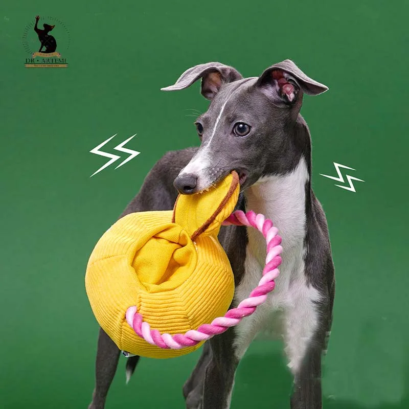 Teapot Dog Toy Chew Rope Chew-resistant Self-entertainment knot Toy To Relieve Boredom Pets Cats And Dogs Interactive Supplies