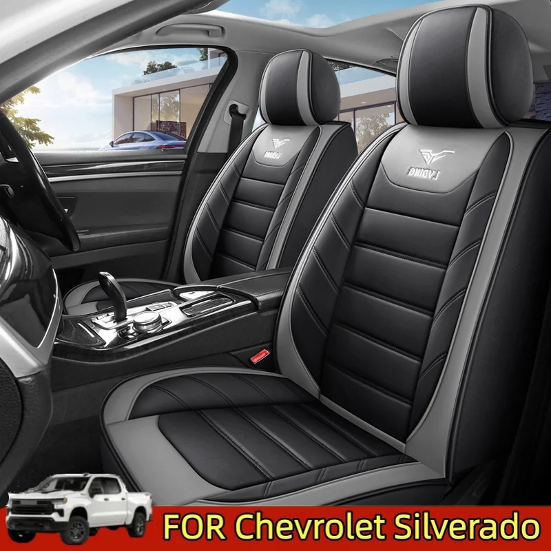 

FOR Chevrolet Silverado Car seat cover full wrap waterproof artificial leather soft comfortable wear-resistant dirty seat cover