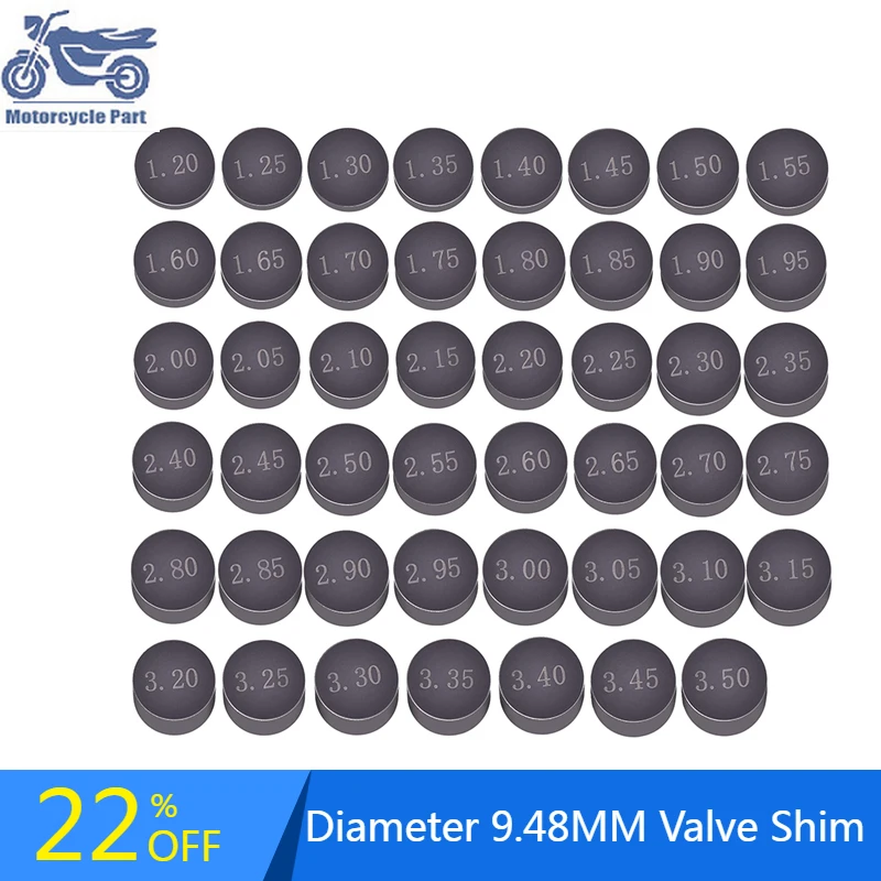 9.48mm Adjustable Valve Shim Refill Kit For Suzuki For Suzuki GSX1300 GSX1300R GSX 600 GSX600F Katana GSX650FGSX-R1100 GSX-R750