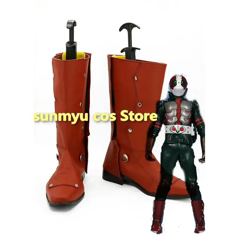 

Красные сапоги Kamen V3 для косплея, обувь на заказ, любой размер