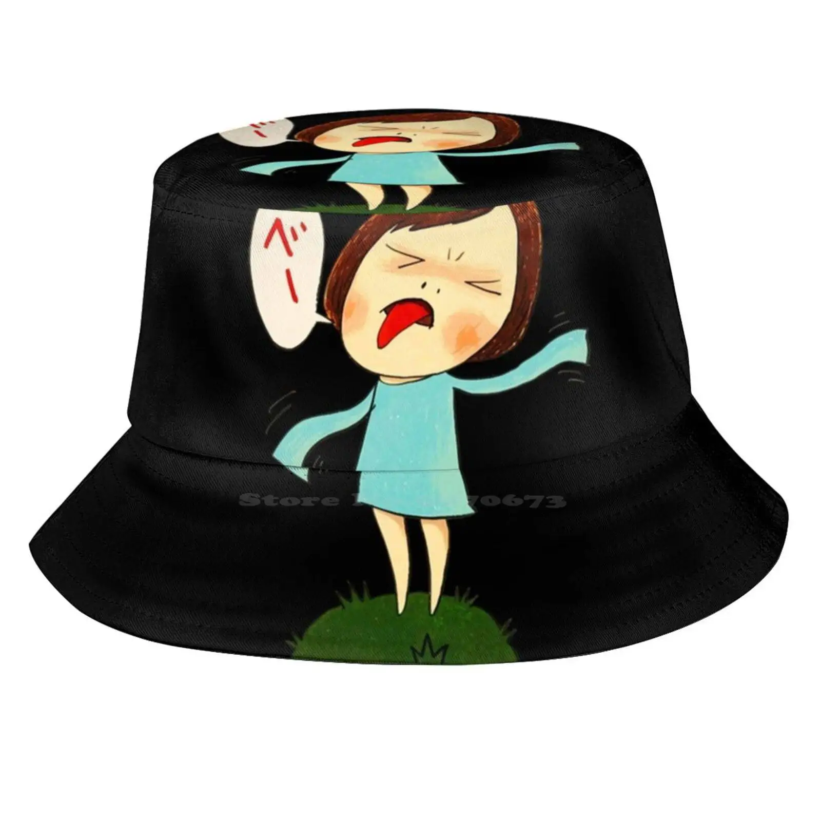 

Funny Gifts For Yoshitomo Nara Tshirt Yoshitomo Nara Sticker Sun Cap Fisherman Hat Bucket Hats Funny For Yoshitomo Nara