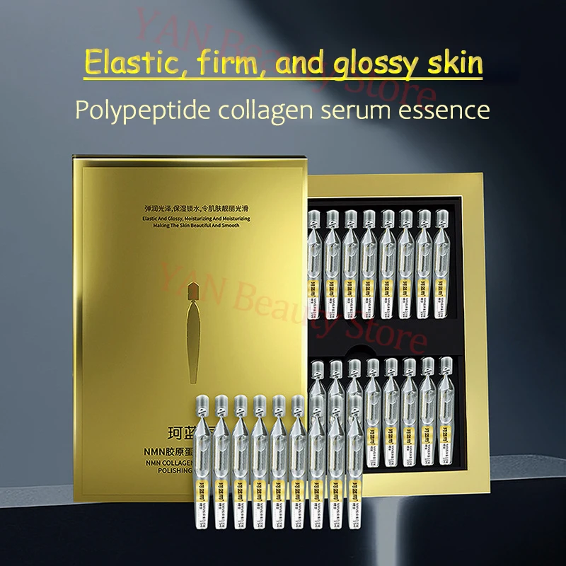 20/60pcs Elastic Collagen Protein Firming Serum Polypeptide Anti Wrinkle Essence Hyaluronic Acid Moisturizing Revitalizing Skin