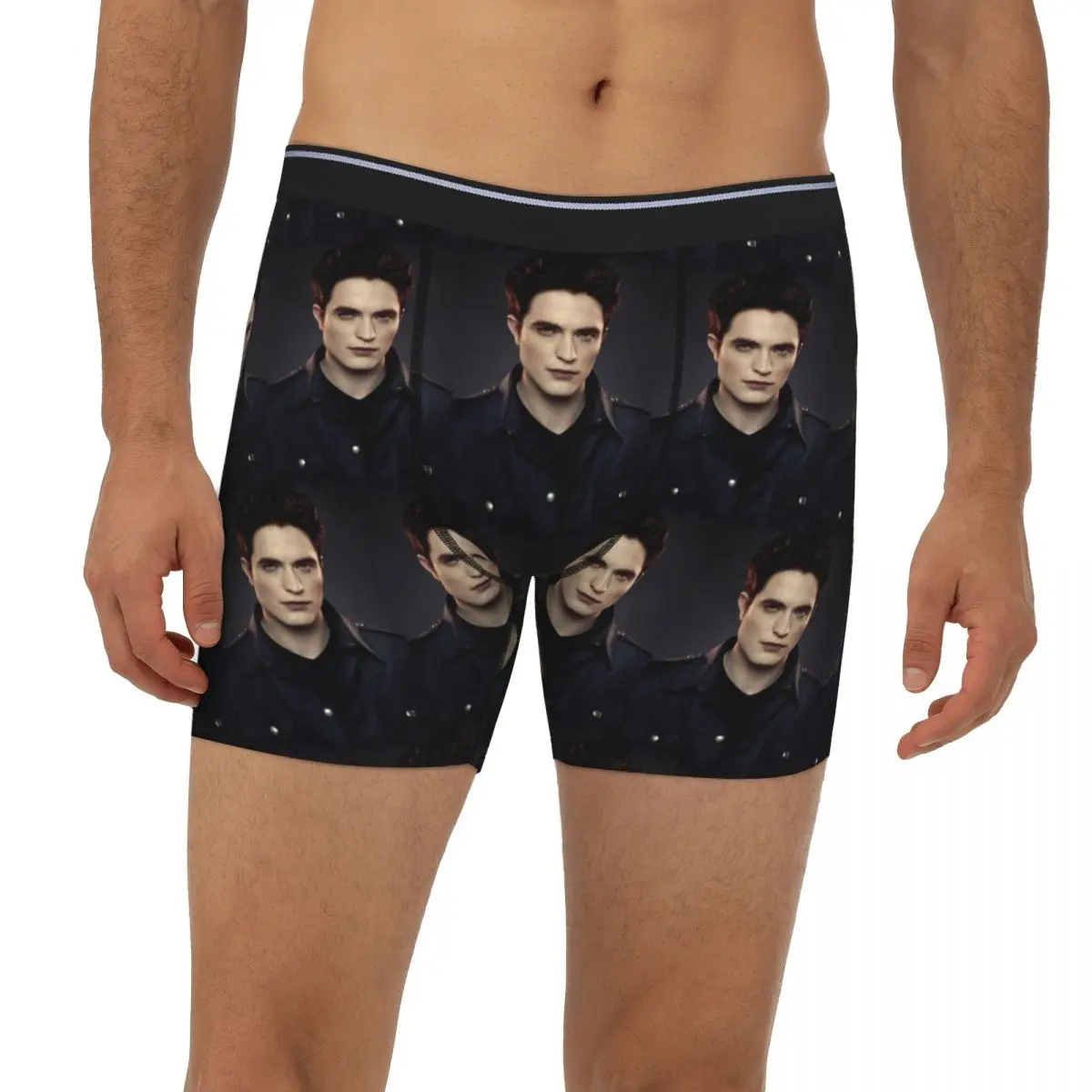 

Длинные трусы-боксеры The Twilight Saga Edward Cullen, короткие мужские трусы, удобное нижнее белье для мужчин, подарки бойфренду