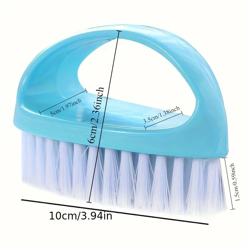 فرشاة تنظيف ملونة متعددة الأغراض بمقبض مريح وشعيرات غير قابلة للخدش - مثالية للحمام والمطبخ والبلاط والأرضيات #4