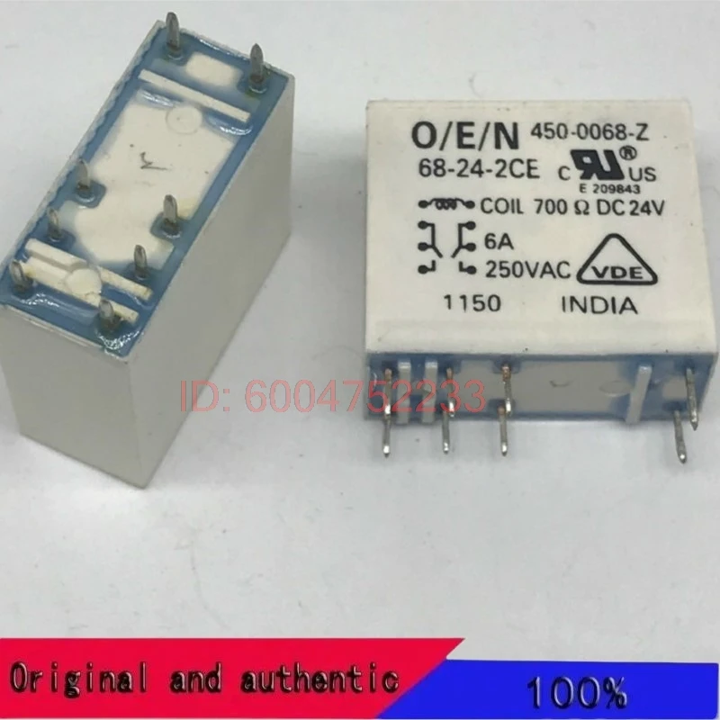 450-0068-Z DC24V 68-24-2CE Electric Relay 24V8 Feet Gold Point