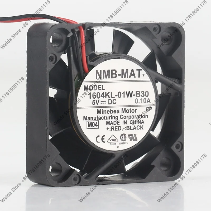 Новый оригинальный вентилятор охлаждения NMB DC 5V 0.10A 4010 40X40X10MM 4CM, двухпроводной, бесшумный, для принтеров и проекторов, 1604KL-01W-B30