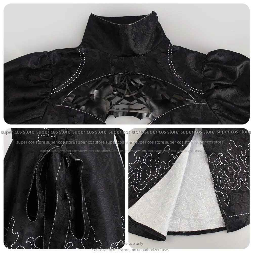 Nier Automata Косплей Костюм Yorha 2B сексуальный наряд игровой костюм женские костюмы для ролевых игр для девочек нарядное платье на Хэллоуин