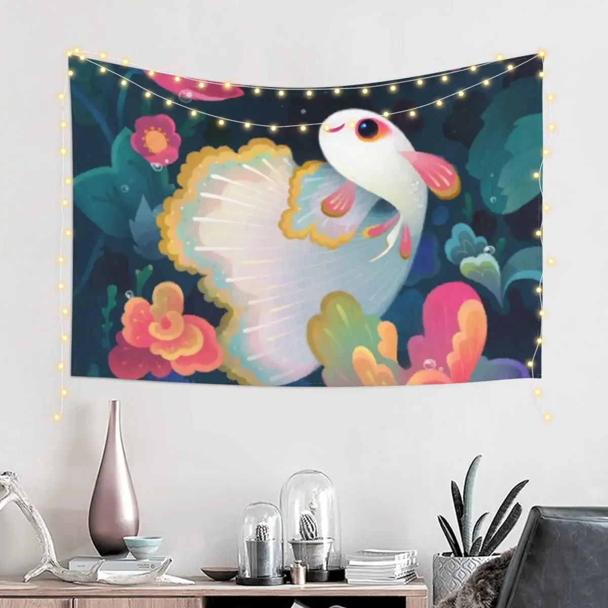 Flower guppy Tapestry Room Decorator Decoration Home Wallpaper Tapestry