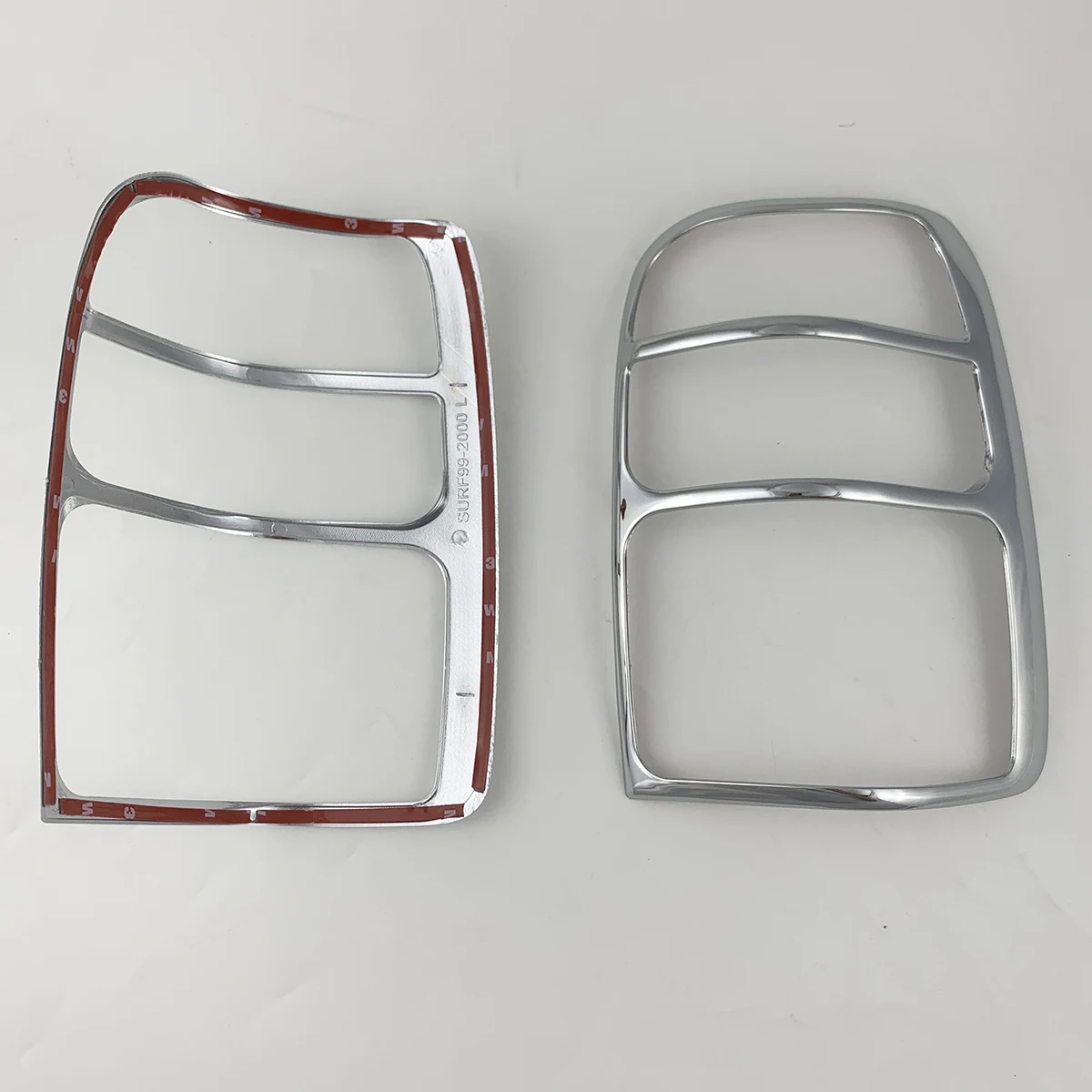 For Toyota Hilux Surf 2000 2001 2002 2003 2pcs ABS Chrome Car Accessories Plated Tail Lamp Covers Trim Paste Style