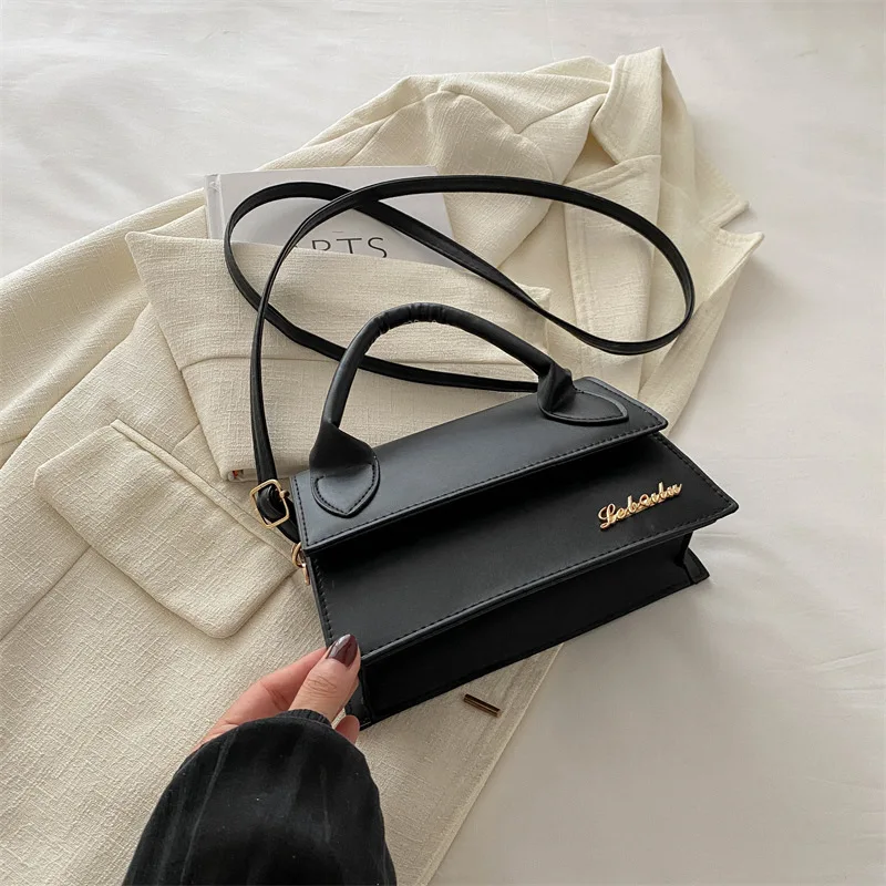 French Fashion Simple Casual Shoulder Crossbody Bag for Women, New Versatile Hand-held Small Square Bags for Commuting