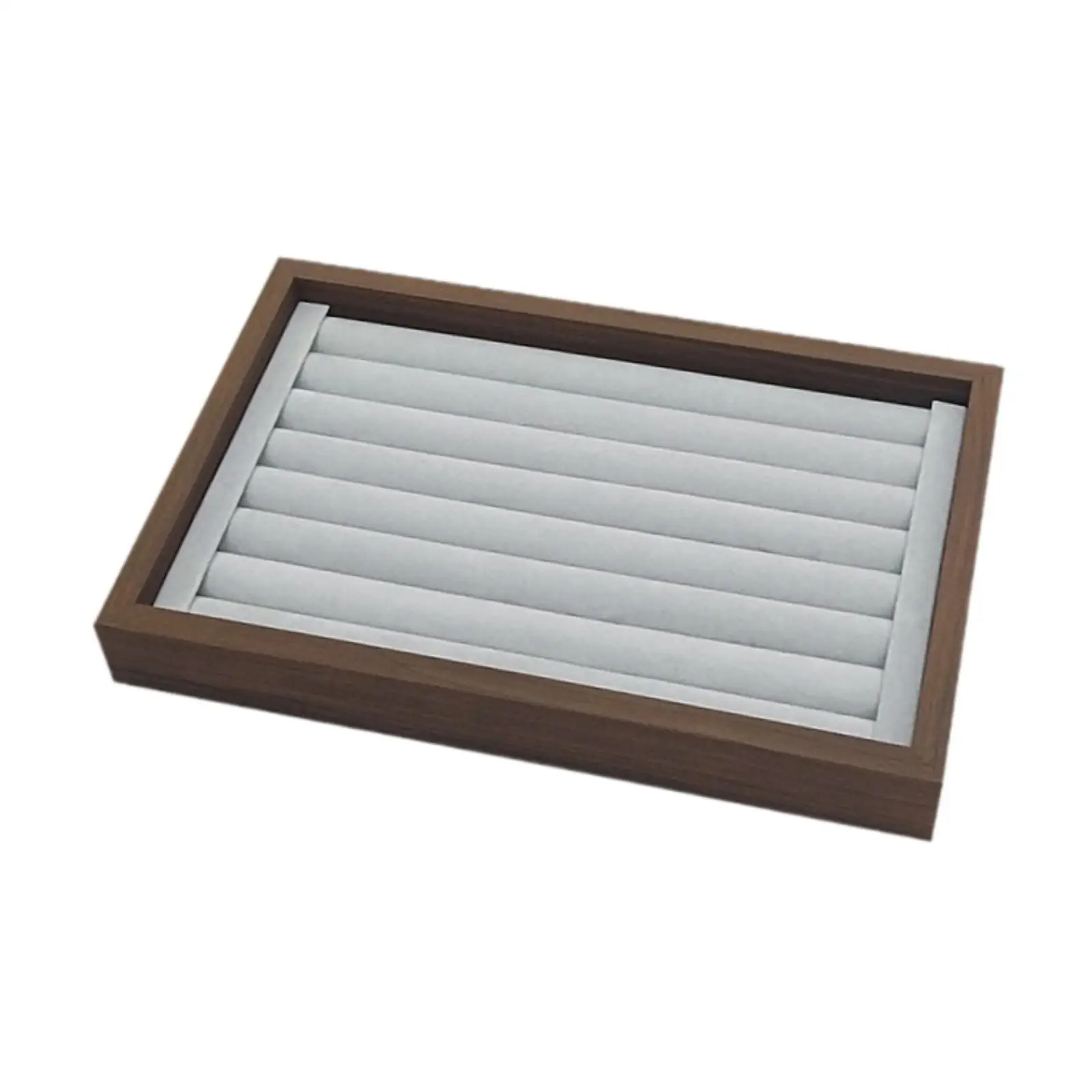 

Rings Tray Jewelry Display Plate Display Stand Jewelry Drawer Organizer Wood Ring Holder Jewelry Organizer for Store Selling