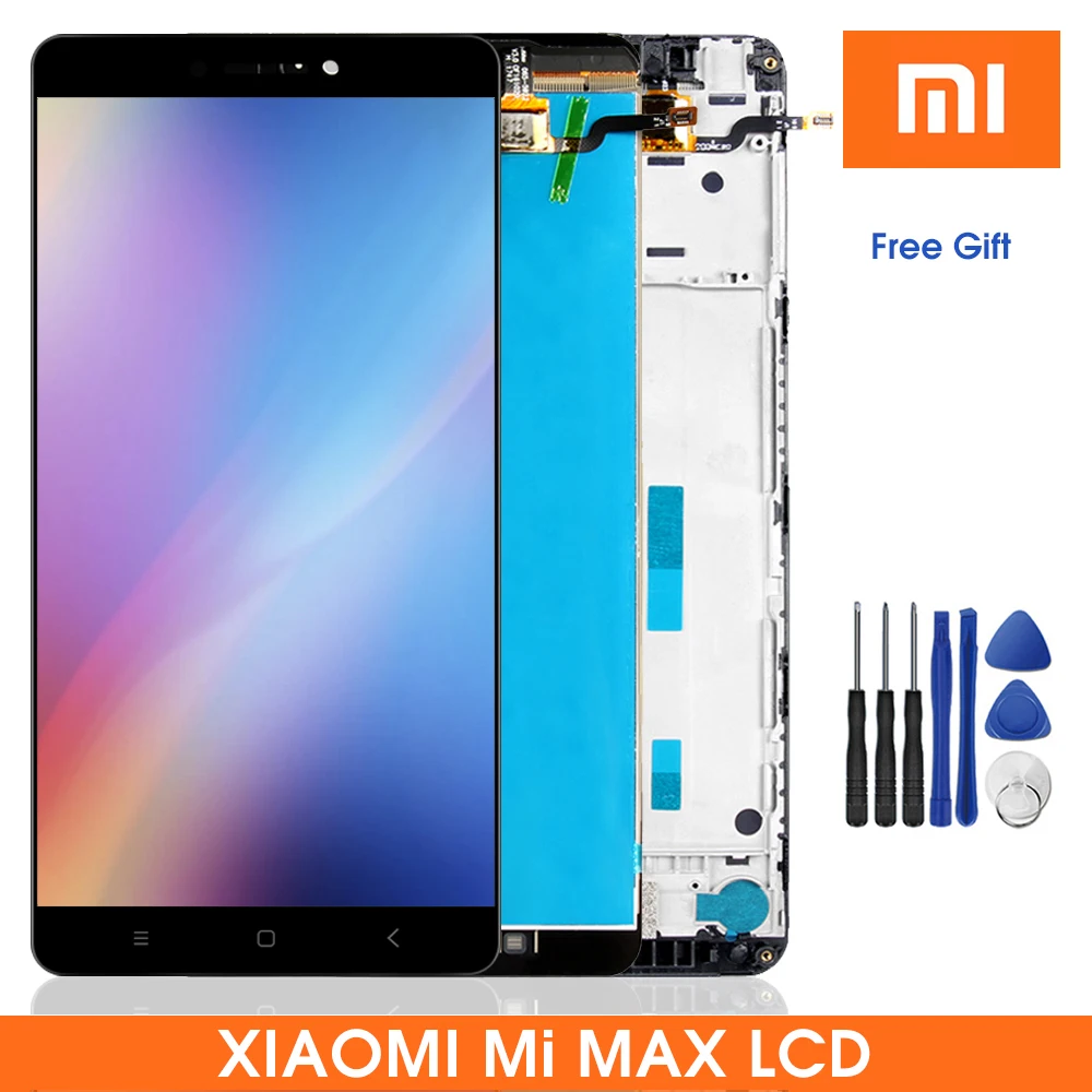 

6.44" Max LCD Screen For XIAOMI Mi Max Display LCD with Touch Screen mimax Frame For Xiaomi Mi Max LCD Display Replacement Parts