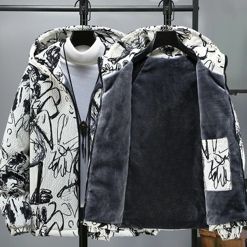 

​Youth Winter Parka with Detachable Hood Lightweight Fleece Lined Cotton Blazer for Boys Anti Wind Design​