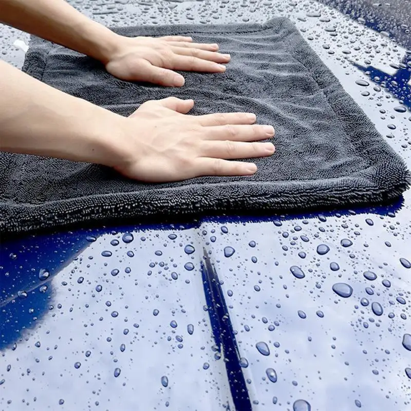 Microfiber Twist Car Wash Towel Professional Car Cleaning Drying Cloth Towels For Cars Washing Polishing Waxing Detailing