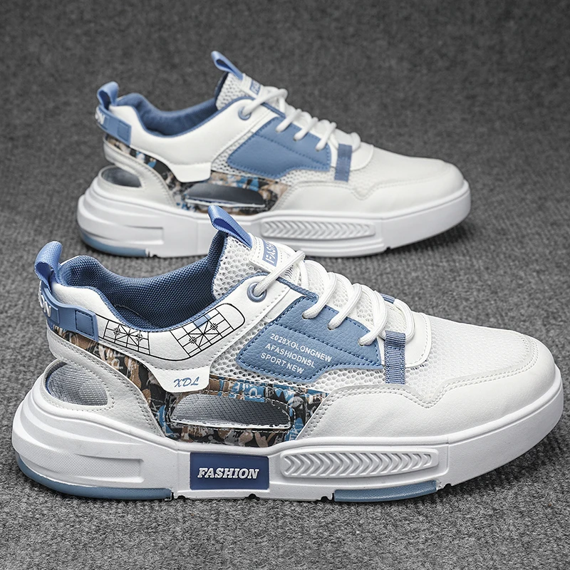 

Дышащие баскетбольные кроссовки с толстой подошвой и сеткой, хит продаж 2024, хит продаж, мужская повседневная обувь, модные износостойкие нескользящие кроссовки