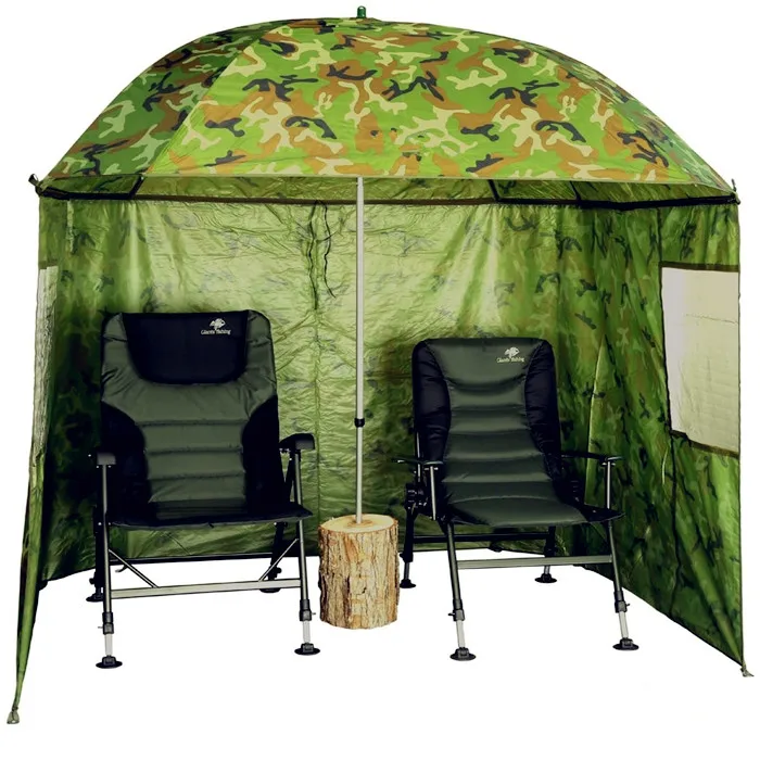 Portable Adjustable Outdoor Fishing Camping Sunscreen Beach Umbrella Simple Design Polyester Material