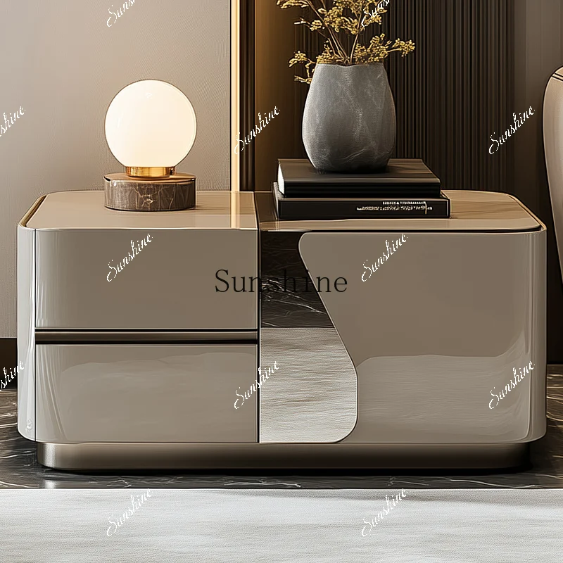 Sofa side cabinet large long storage modern simple living room coffee and tea bar table  FT