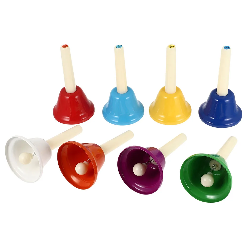 

8 Pcs Children's Percussion Instrument Baby Musical Instruments Bells for Hand Metal Toddler Kids
