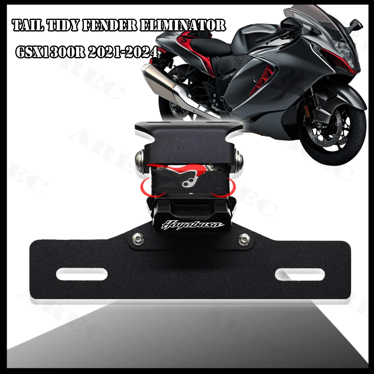 

GSX1300R Rear Tail Tiday Fender Eliminator LED Light License Plate Holder Bracket For SUZUKI HAYABUSA GSX 1300R 2021-2025