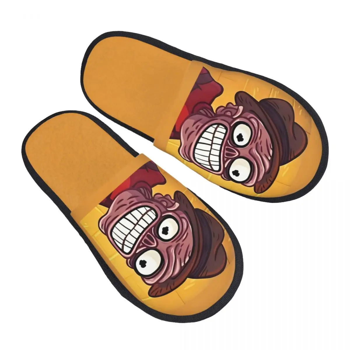 

Custom Print Women T-roll Face Quest Video Meme Game Comic House Slippers Anime Memory Foam Fluffy Slipper Indoor Outdoor Shoes