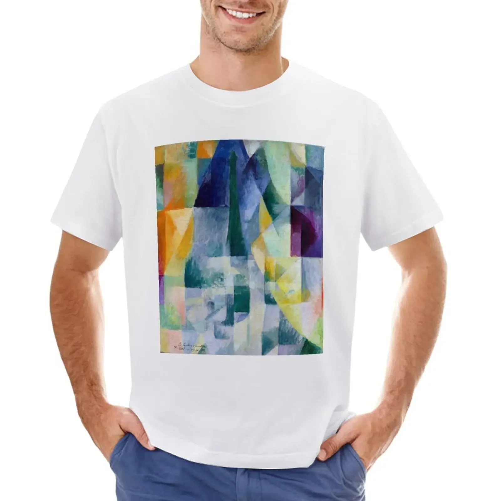 Robert Delaunay Simultaneous Windows T-Shirt summer tops plain shirts graphic tees heavyweights mens graphic t-shirts pack