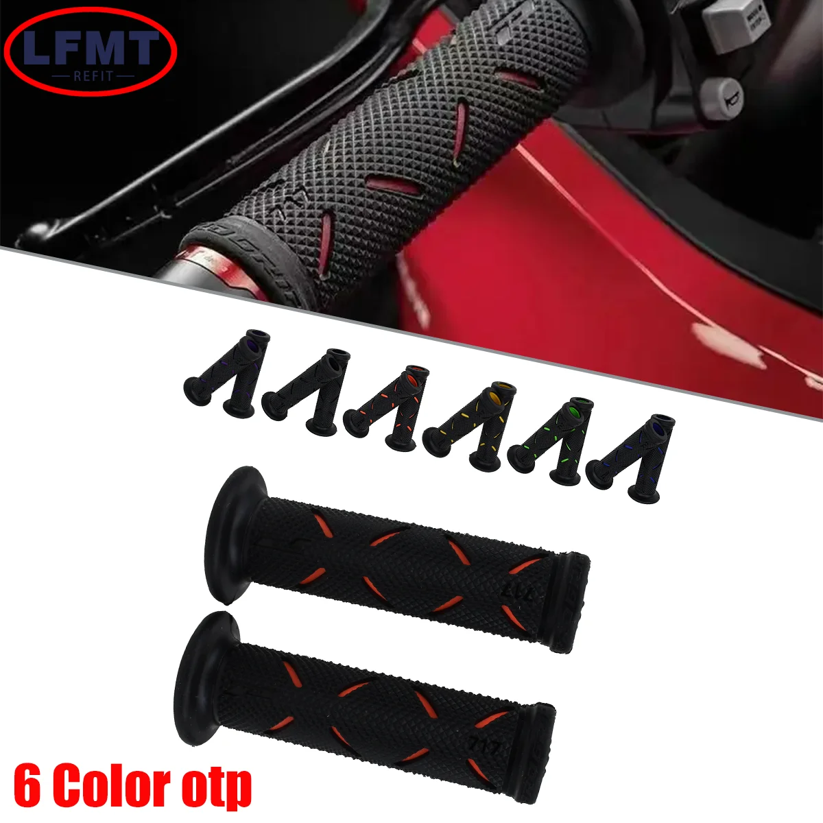 Motorbike Grip Rubber Non-slip Universal Motorcycle Moto Handles Cover Handlebar DIY Accessories For Ducati Benelli EXCF CRF YZF