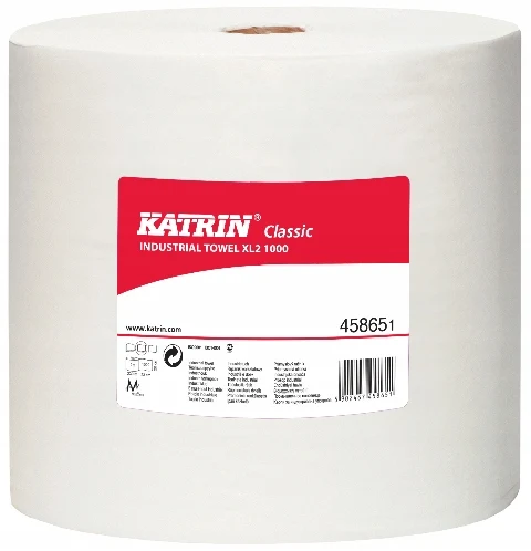 Industriële Katrin witte papieren handdoek 260m