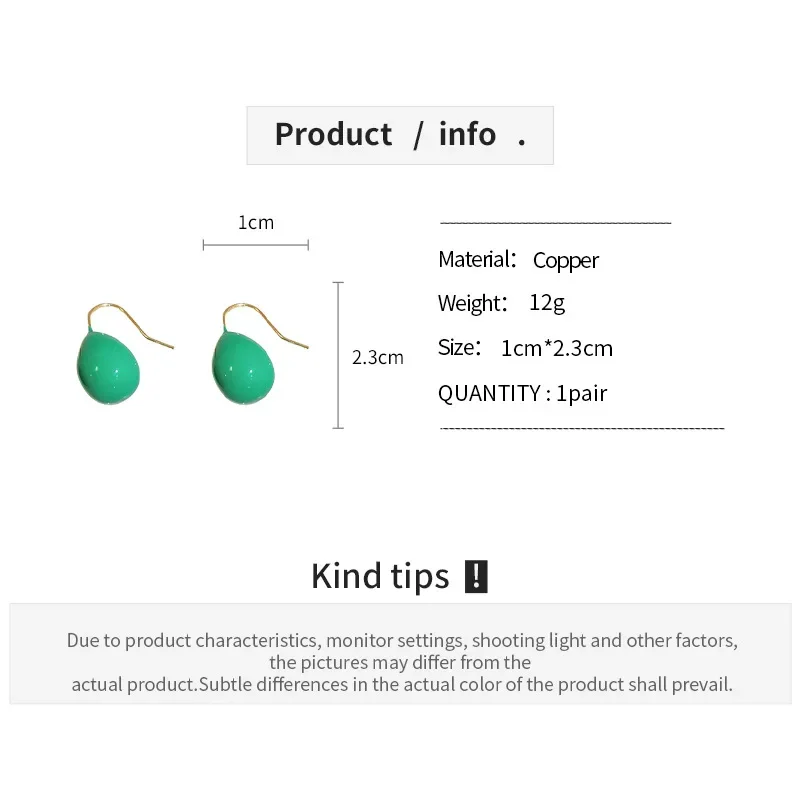 DREJEW Korean Minimalist Earrings for Women New Trendy Drop Earring Stylish Sweet 2025 Korean Fashion Jewelry Dree Shipping