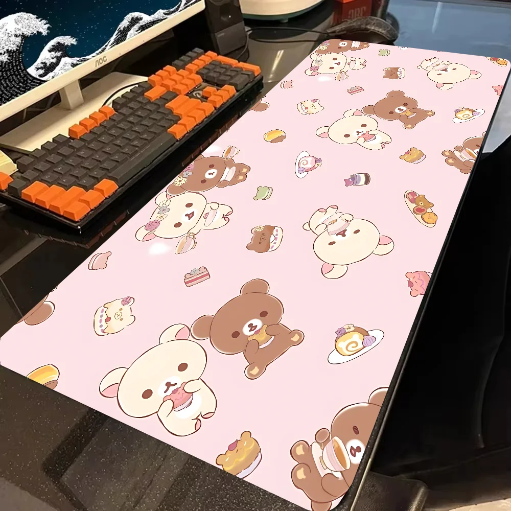 Japan SAN-X Rilakkuma Cute Mousepad New Arrivals Large Gaming Mousepad L XL XXL Gamer Mouse Pad Size For Keyboards Mat