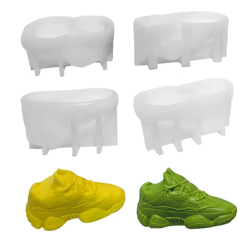 Sneakers Casual Shoes Silicone Mold Gypsum form DIY Handmade Aromatherapy Candle Ornaments Handicrafts Soap Mold Hand Gift Make