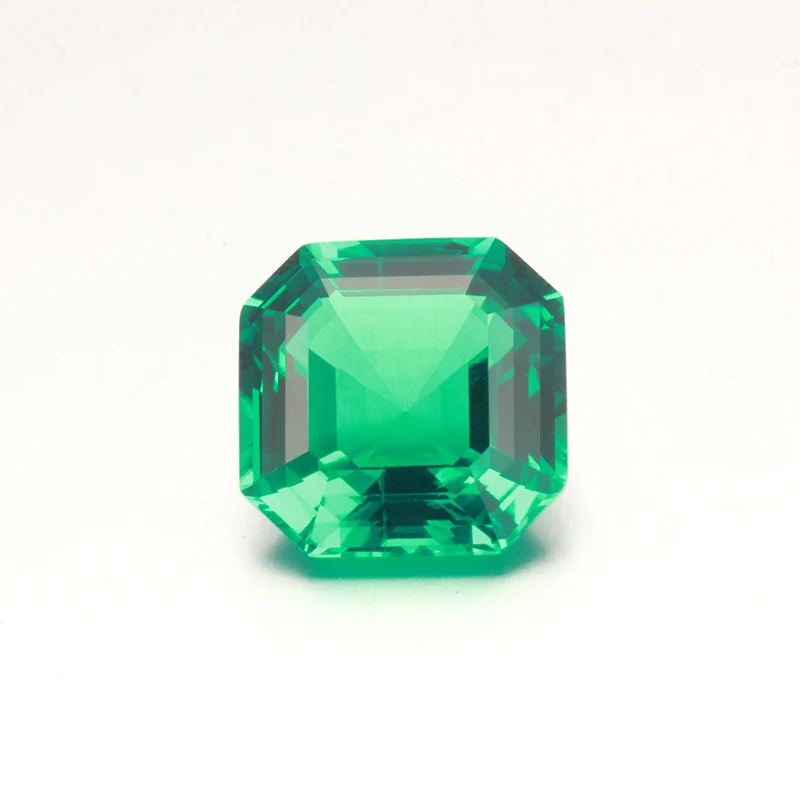 

Lab Grown Emerald Asscher Cut 6x6mm Colombian Hydrothermal Emeralds Stone