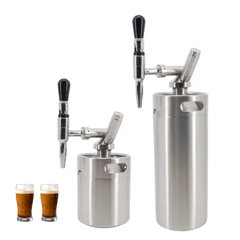 64oz(2L)/128(4L) Nitro Cold Brew Coffee Maker Nitrogen Coffee Machine Dispenser System w/ PRV Kit & Stout Creamer Faucet