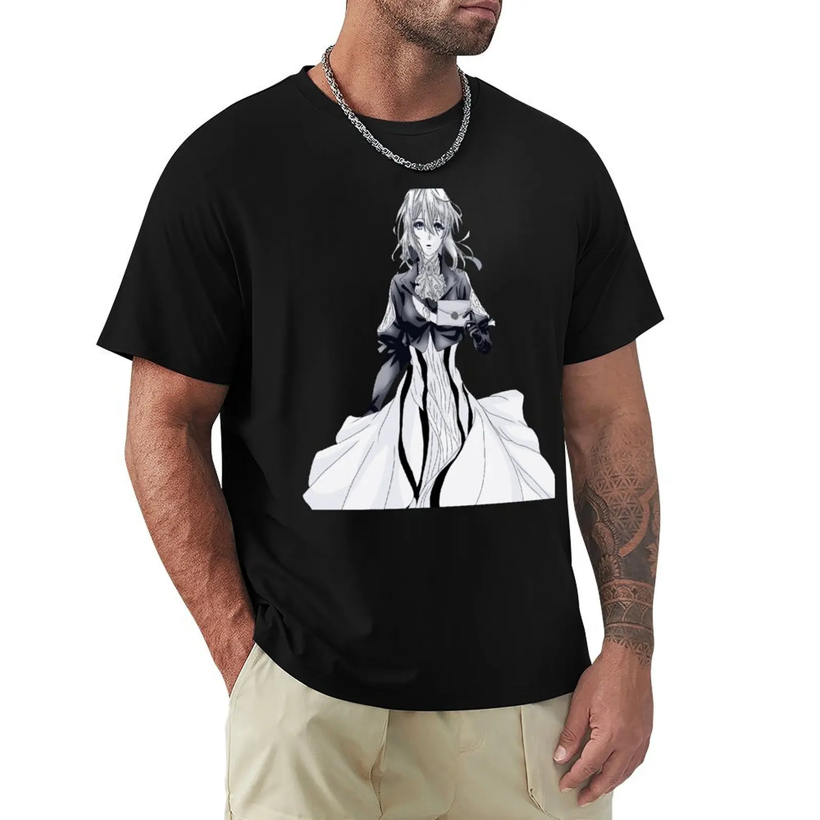 

Violet Evergarden T-Shirt Plus Size Basic Short Sleeve Top