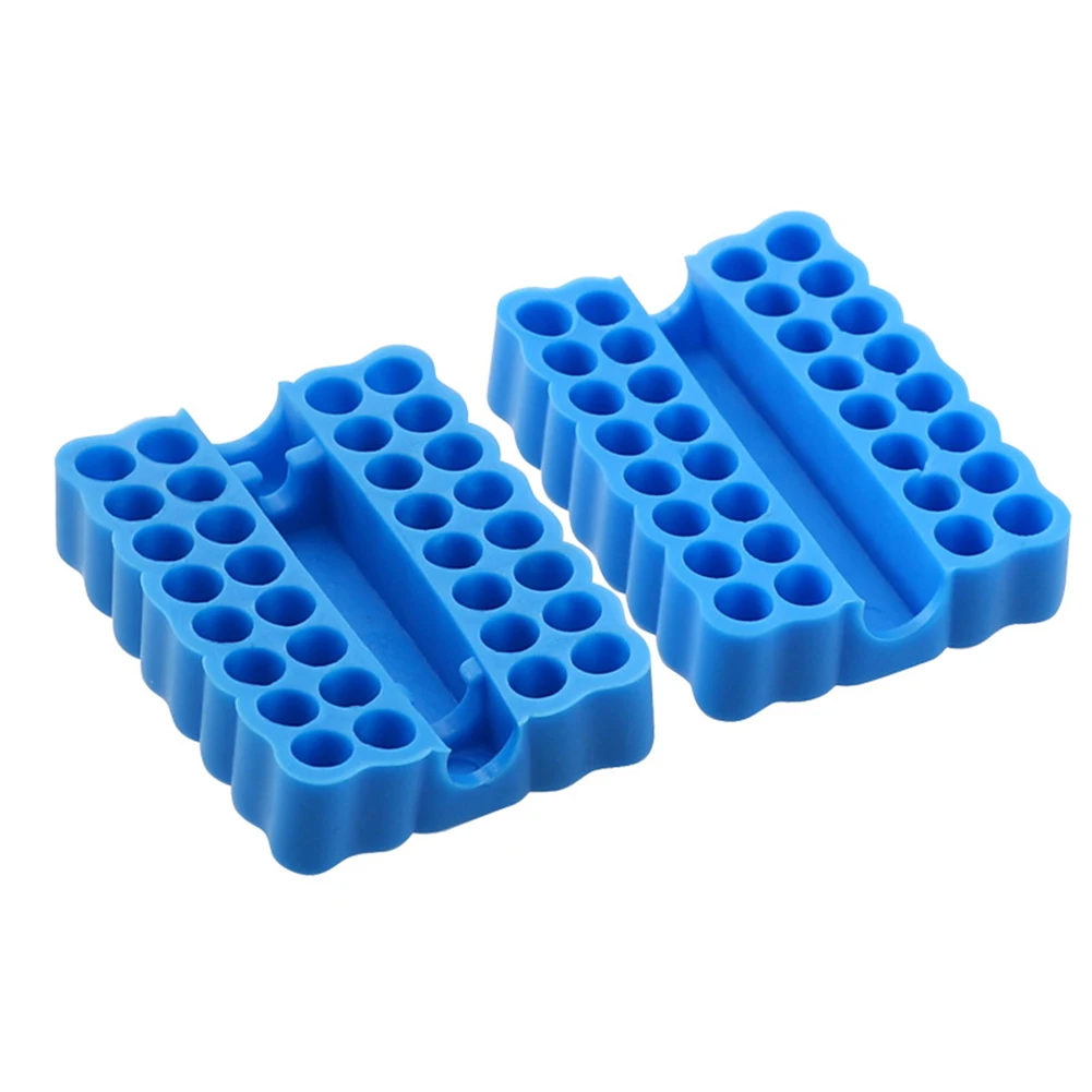 32 Holes Hex Shank Screwdriver Bits Holder Plastic Storage Tray Organizer Compact Size Portable Bits Rack Storing ScrewdriverBit