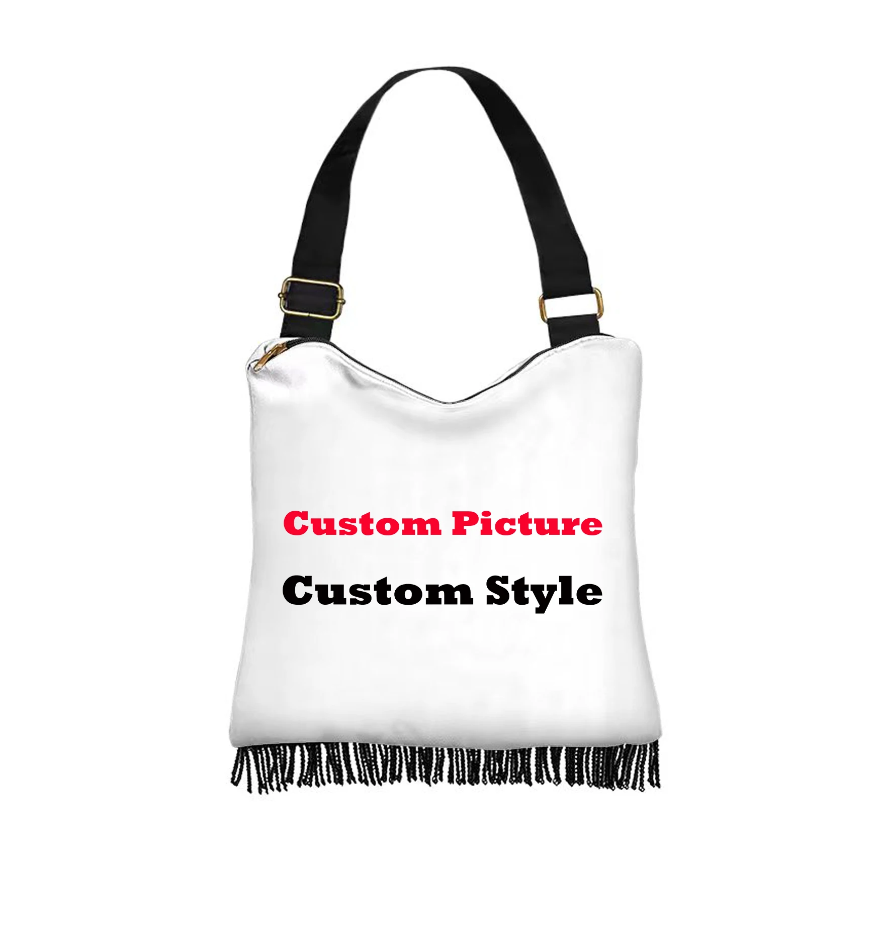 Canvas crossbody bag animal patterns and leopard print custom Handbag artistic patterns women's single-shoulder bag gift view 5