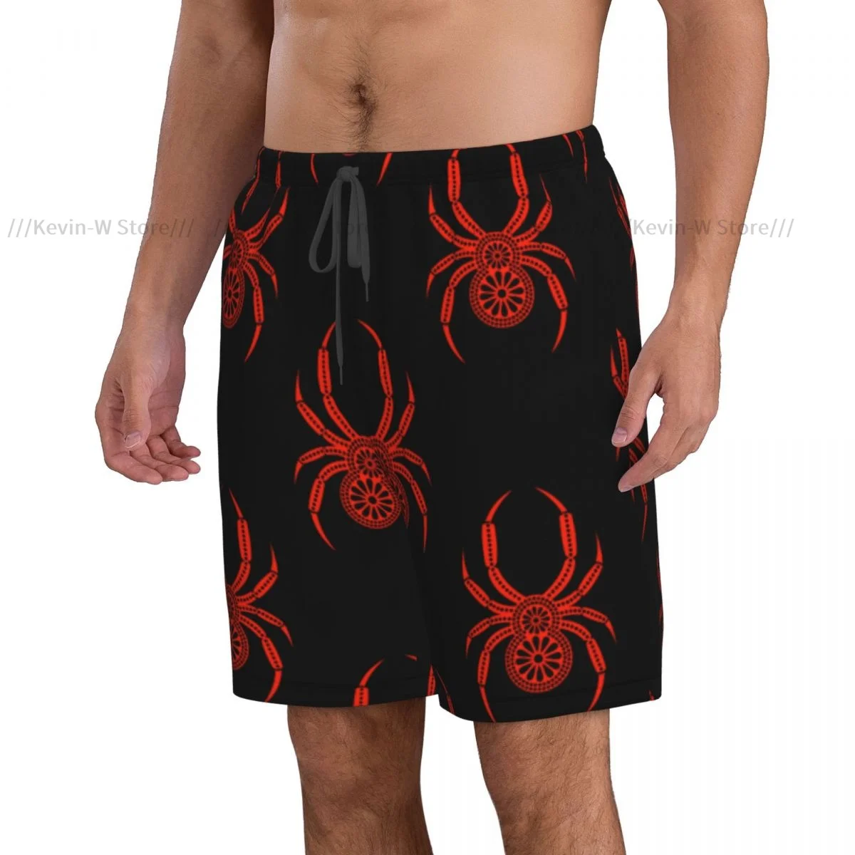 Bañador de verano para hombre, pantalones cortos, insectos, fondo simétrico, ropa de playa, bañador