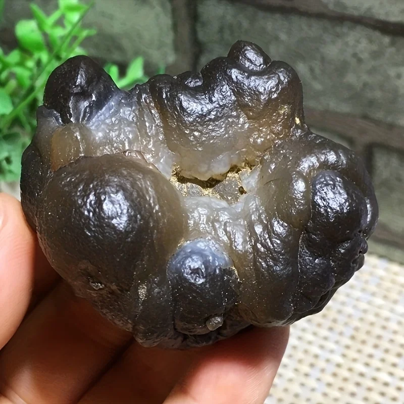 1PC Natural Panda Agate Gemstone, Natural Inclusions for DIY Jewelry Making,Home & Office Decor,Collector's Gift Moroccan Quartz