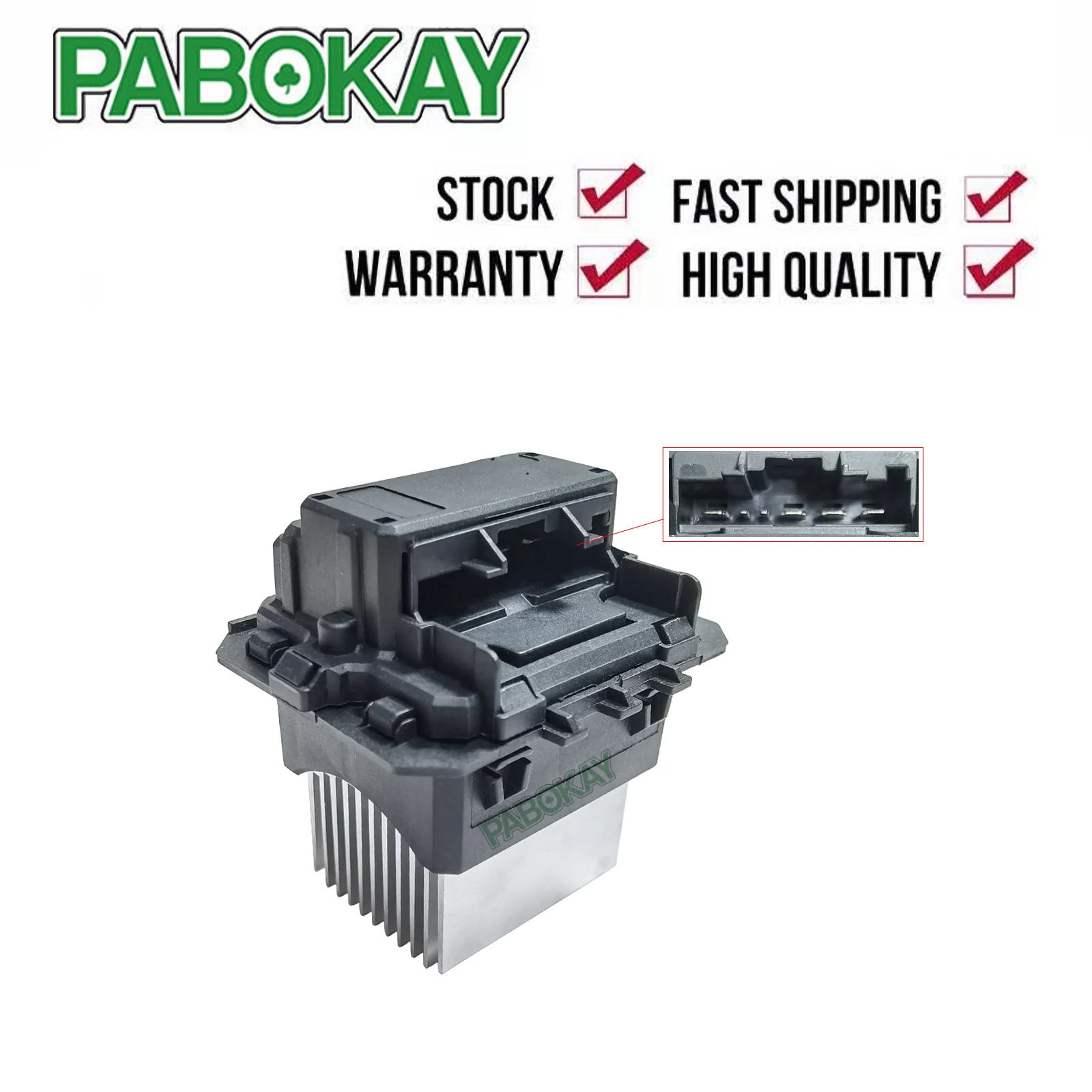 

For Citroen Peugeot 208 2012 - 2018 Heater Blower Motor Fan Resistor 6441AF 1606222380 6441.AF 6441.FB 6441FB,2773600Q0A